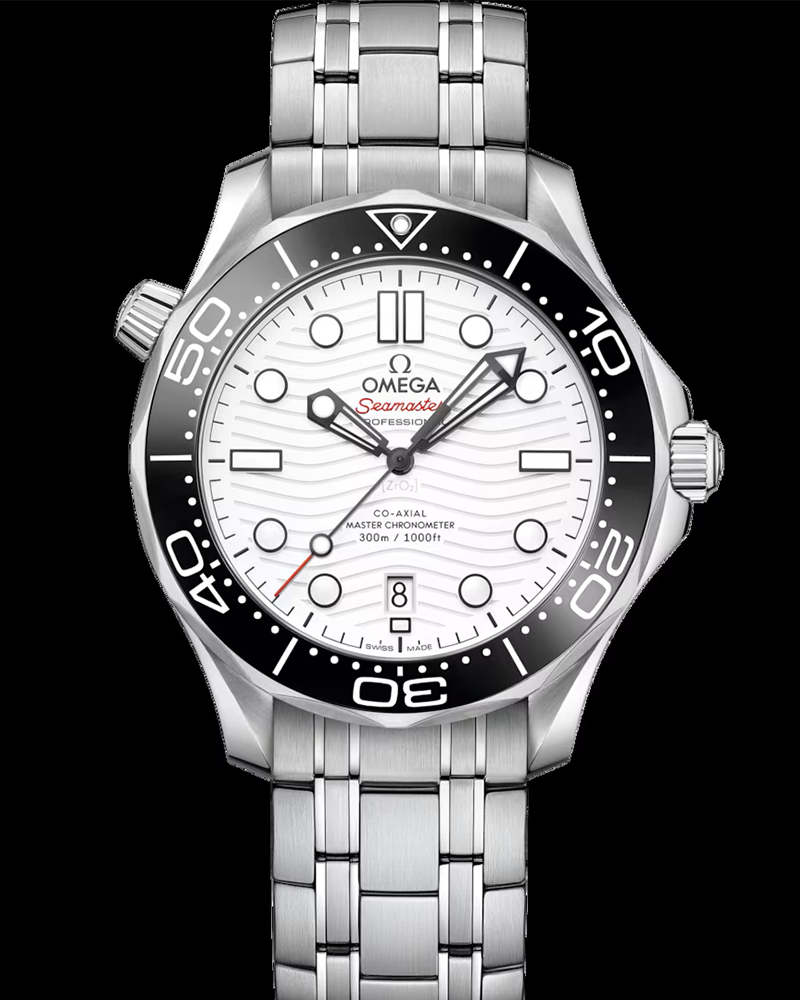 OMEGA Seamaster Diver 300M Steel, Black and White Ceramic