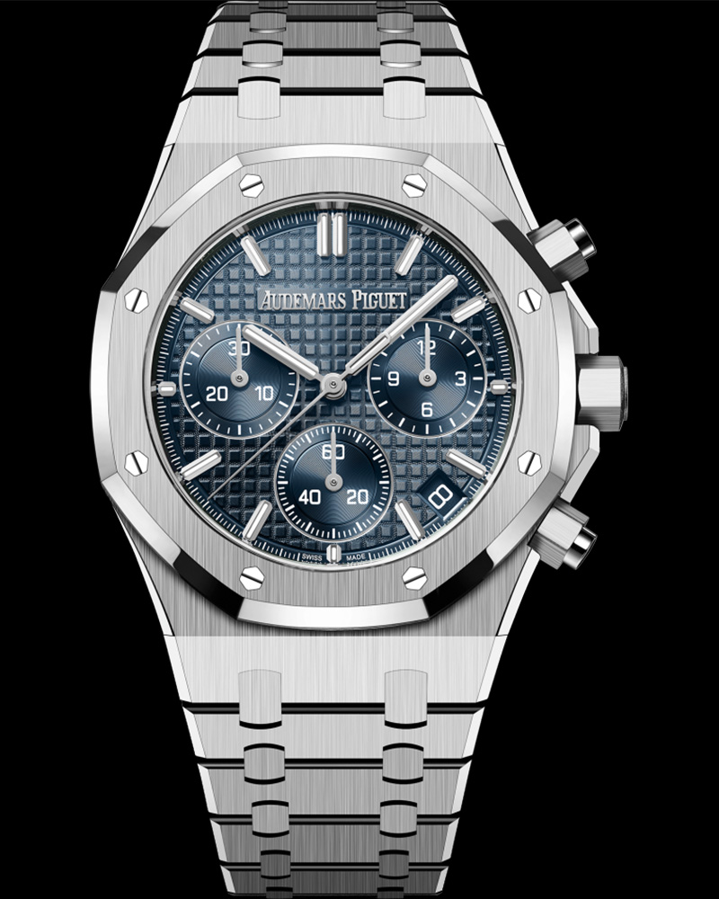 AUDEMARS PIGUET Royal Oak Chronograph, Stainless Steel (Blue)