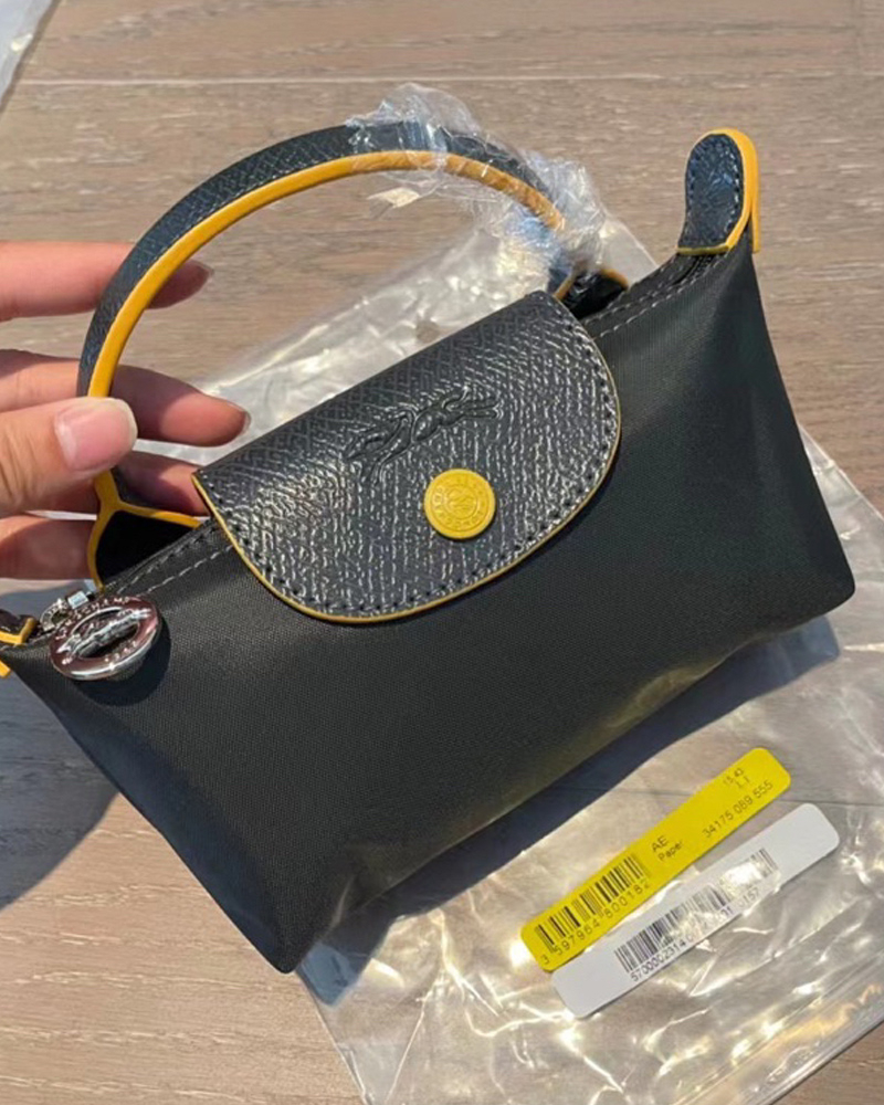 LONGCHAMP Le Pliage Club 70th anniversary Pouch with handle (Mini)